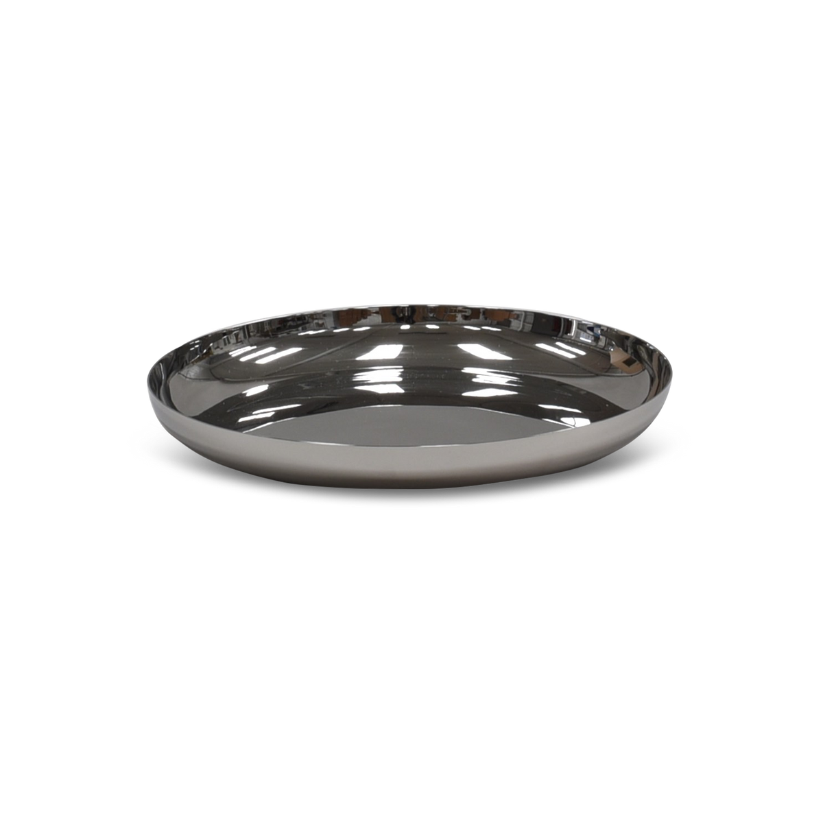 MODERN Large Plate in Stainless Steel